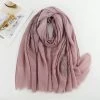 Tassels Print Plain Colour Fringed Scarf