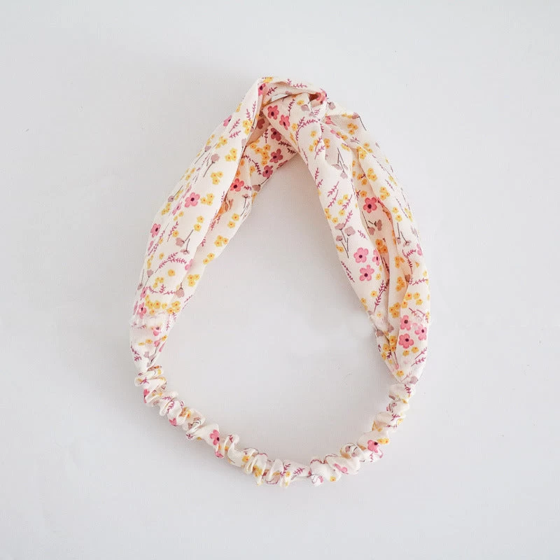 Small Flowers Prints Elastic Headband - Image 5