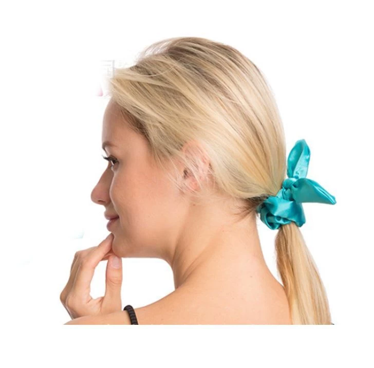 Satin Scrunchies With Bow