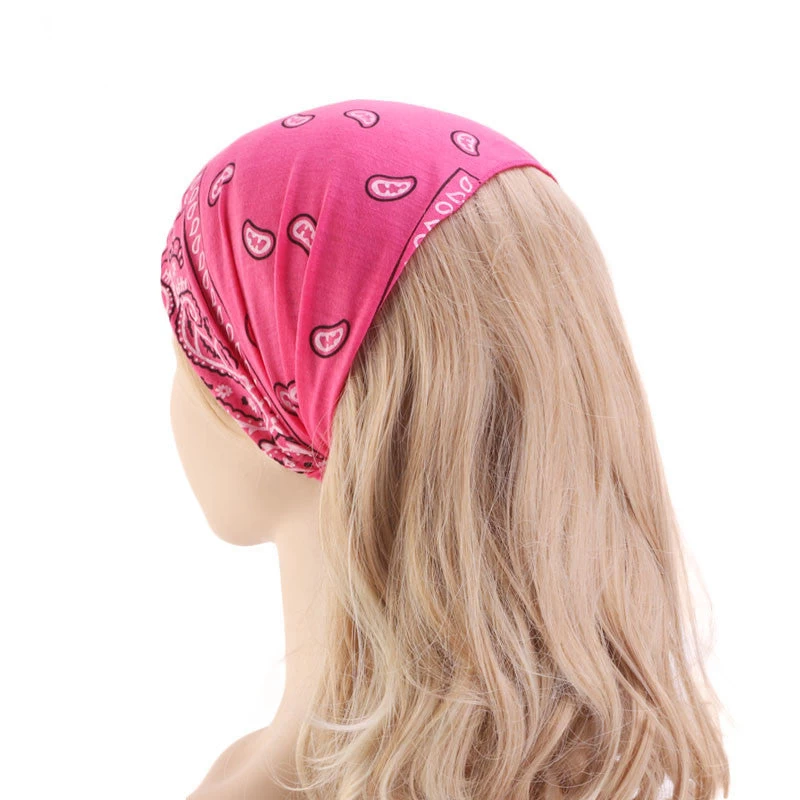 Paisley Print Wide Bandanna Headband - Image 7