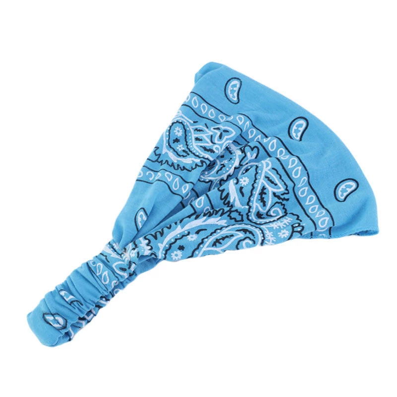Paisley Print Wide Bandanna Headband - Image 3