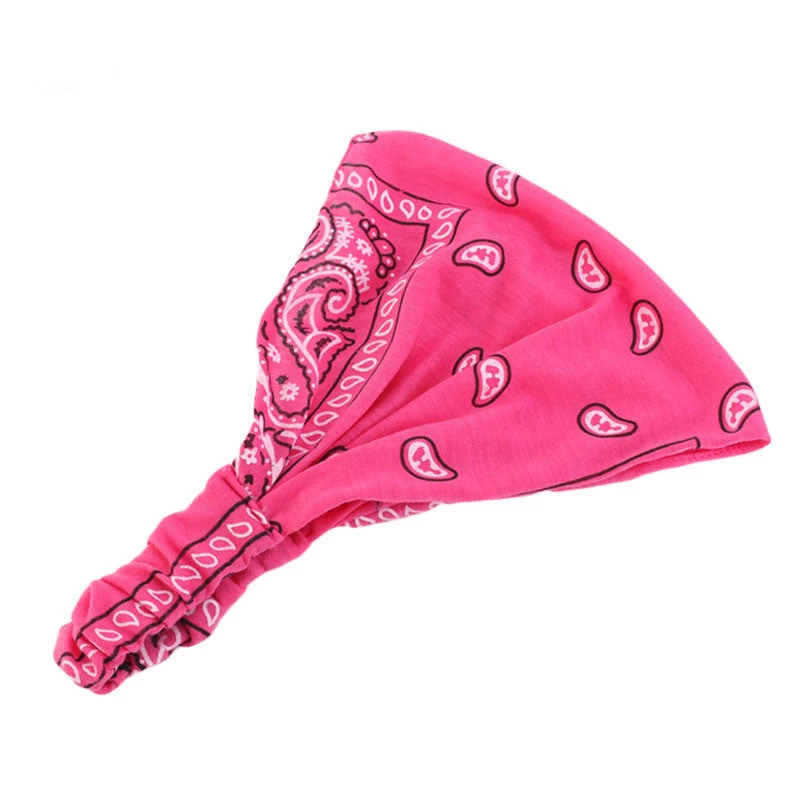Paisley Print Wide Bandanna Headband - Image 5
