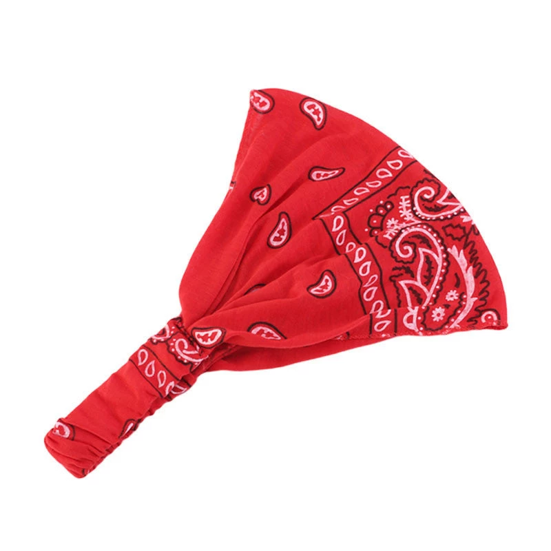 Paisley Print Wide Bandanna Headband - Image 6