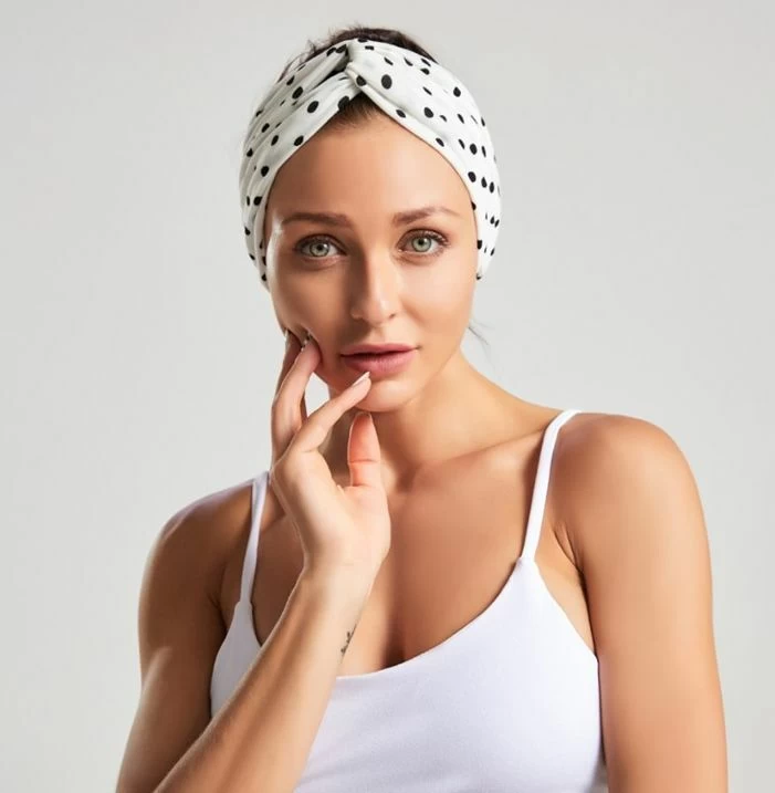 Polka Dots Turban Headband - Image 3