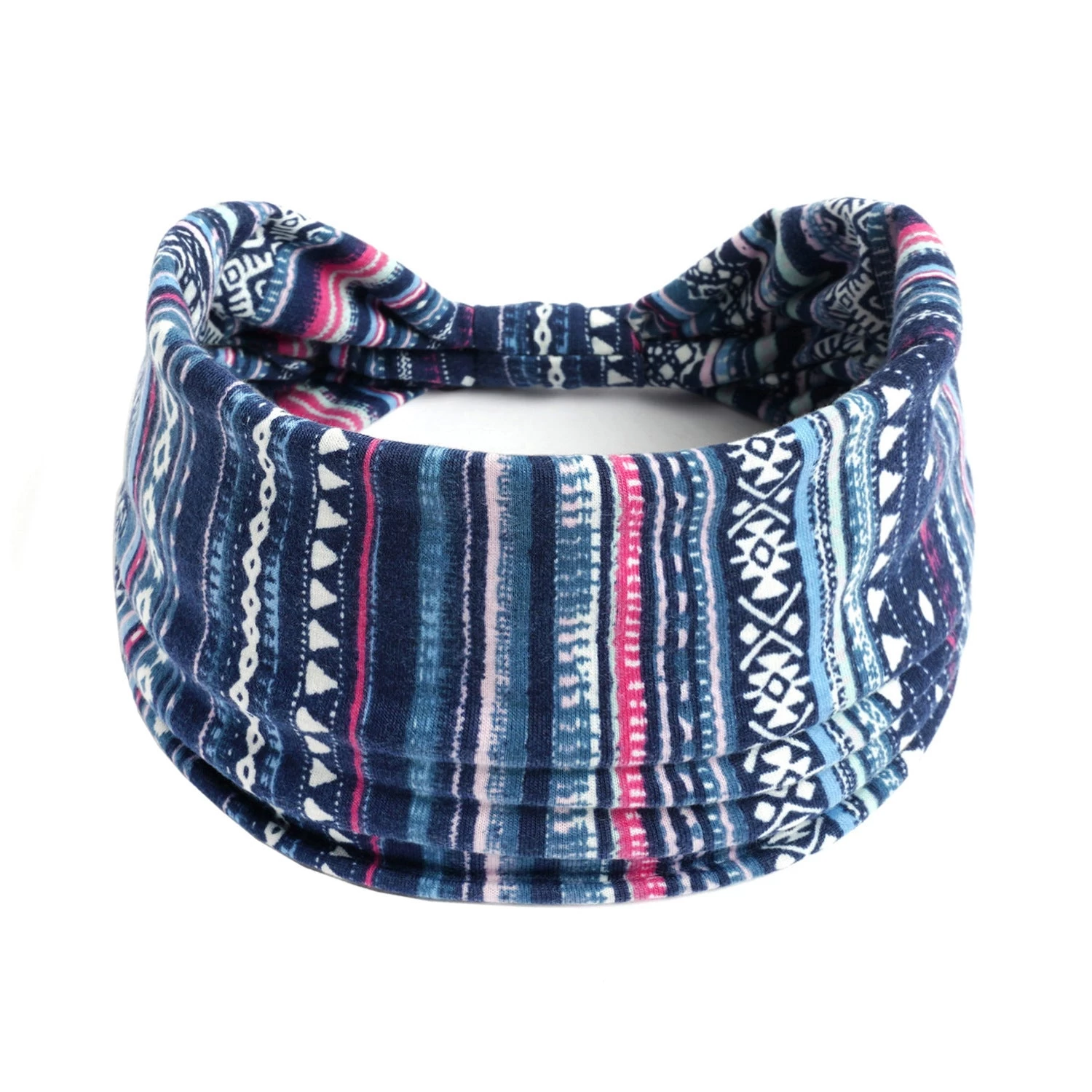 Multicolour Strips Printed 2-way Bandanna Hair Band - Image 6