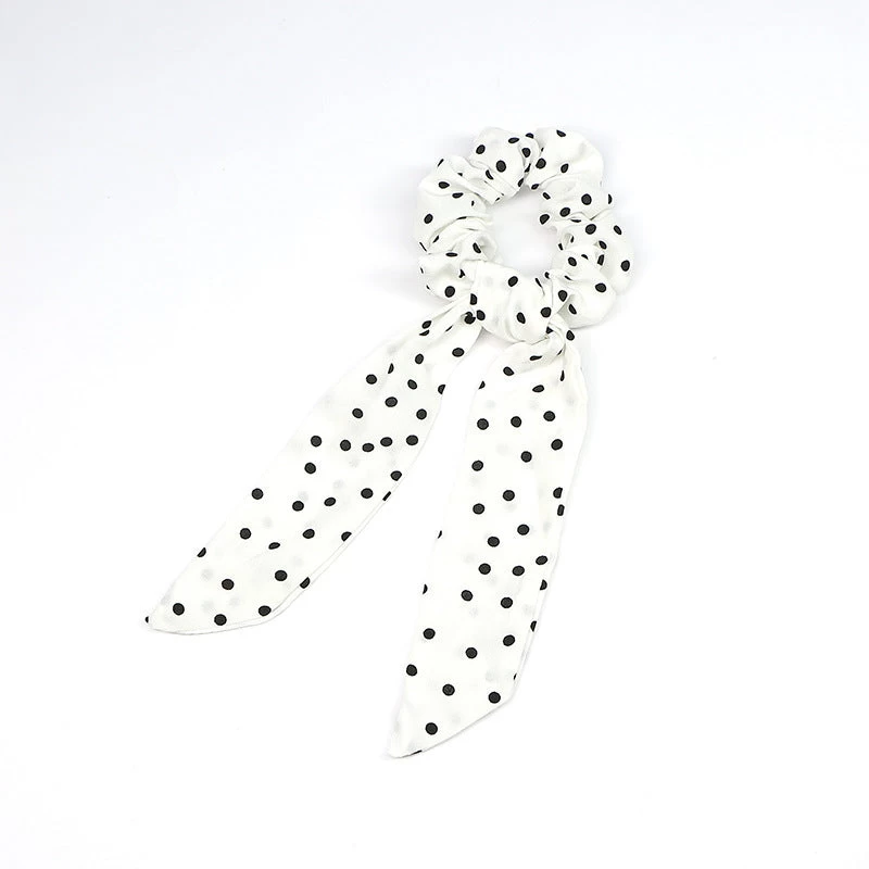 Polka Dots Scrunchies With Scarf