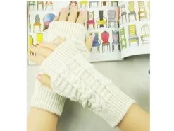 Knitted Finger-less Mittens / Gloves