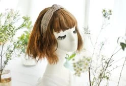 Hounds-tooth Plaids Knotted Headband