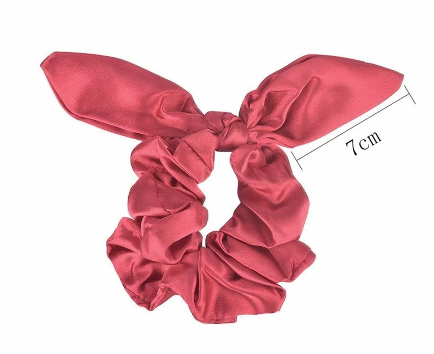 Satin Scrunchies With Bow - Image 6