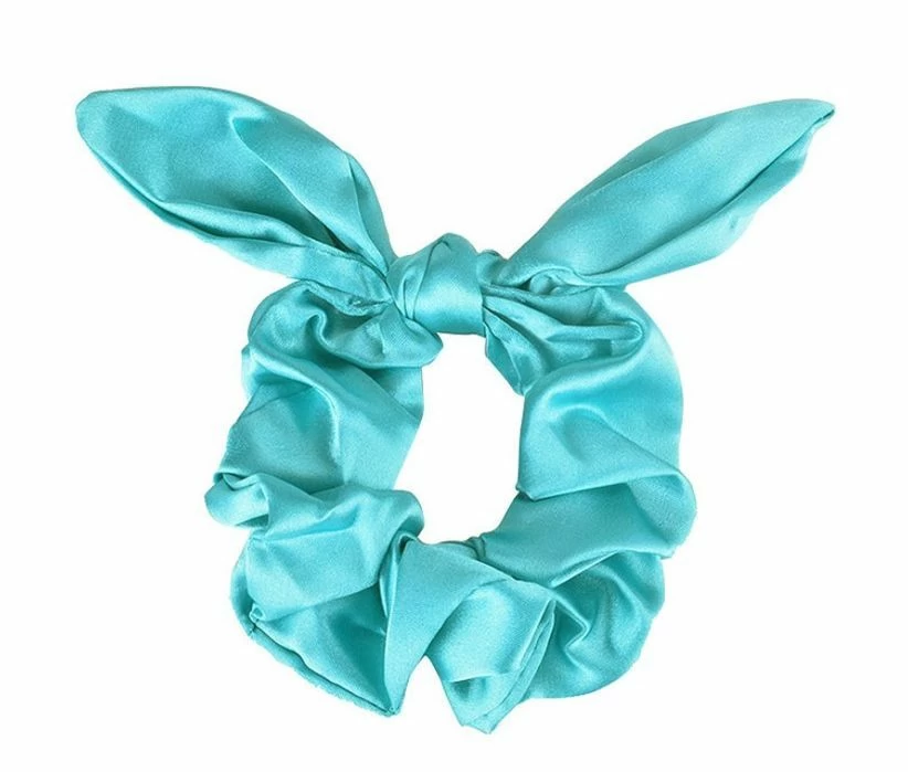 Satin Scrunchies With Bow - Image 12