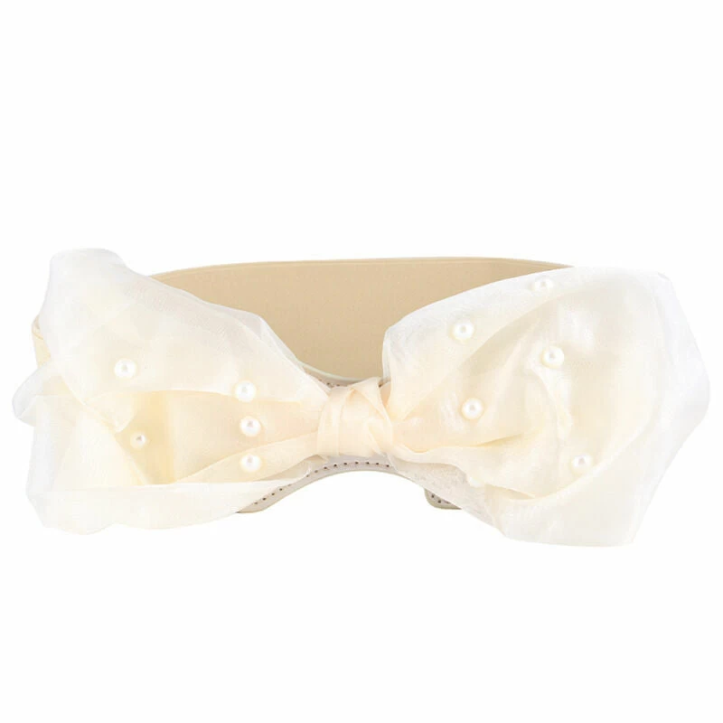 Large Organza Bow Stretch Belt - Image 6