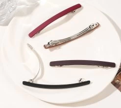 Slim Matte Resin Hair Barrette