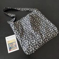 Black Cheetah Liberty Cotton One Handle Bag