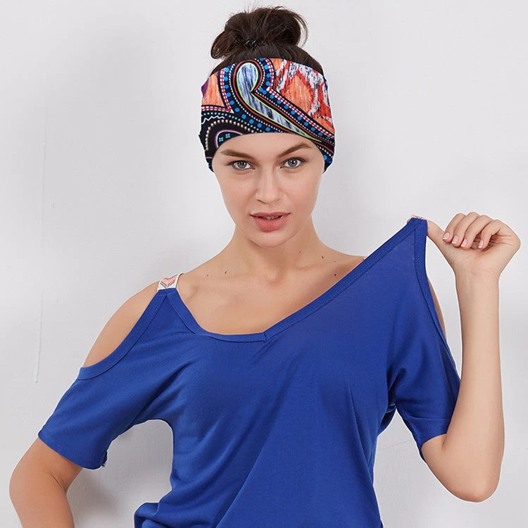 Printed Stretchy Loop Hair Band - Image 2