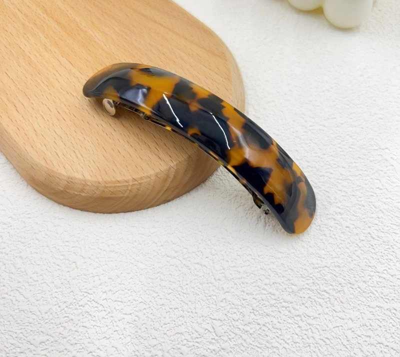 Smooth Resin Arch Rectangle Barrette - Image 9
