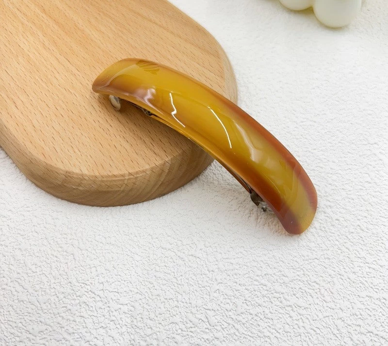 Smooth Resin Arch Rectangle Barrette - Image 10