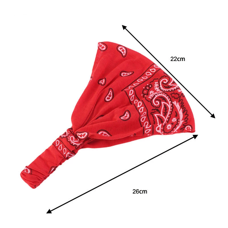 Paisley Print Wide Bandanna Headband - Image 8