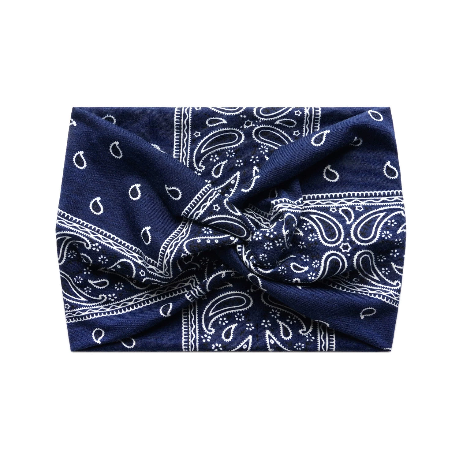 Paisley Print Super Wide Twist Front Stretchy Headband - Image 8