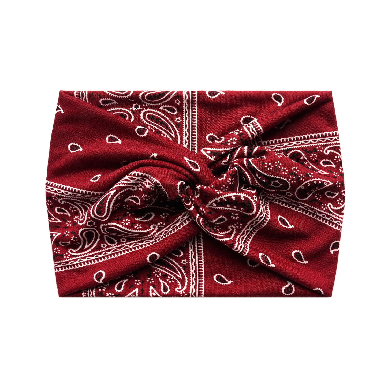 Paisley Print Super Wide Twist Front Stretchy Headband - Image 10