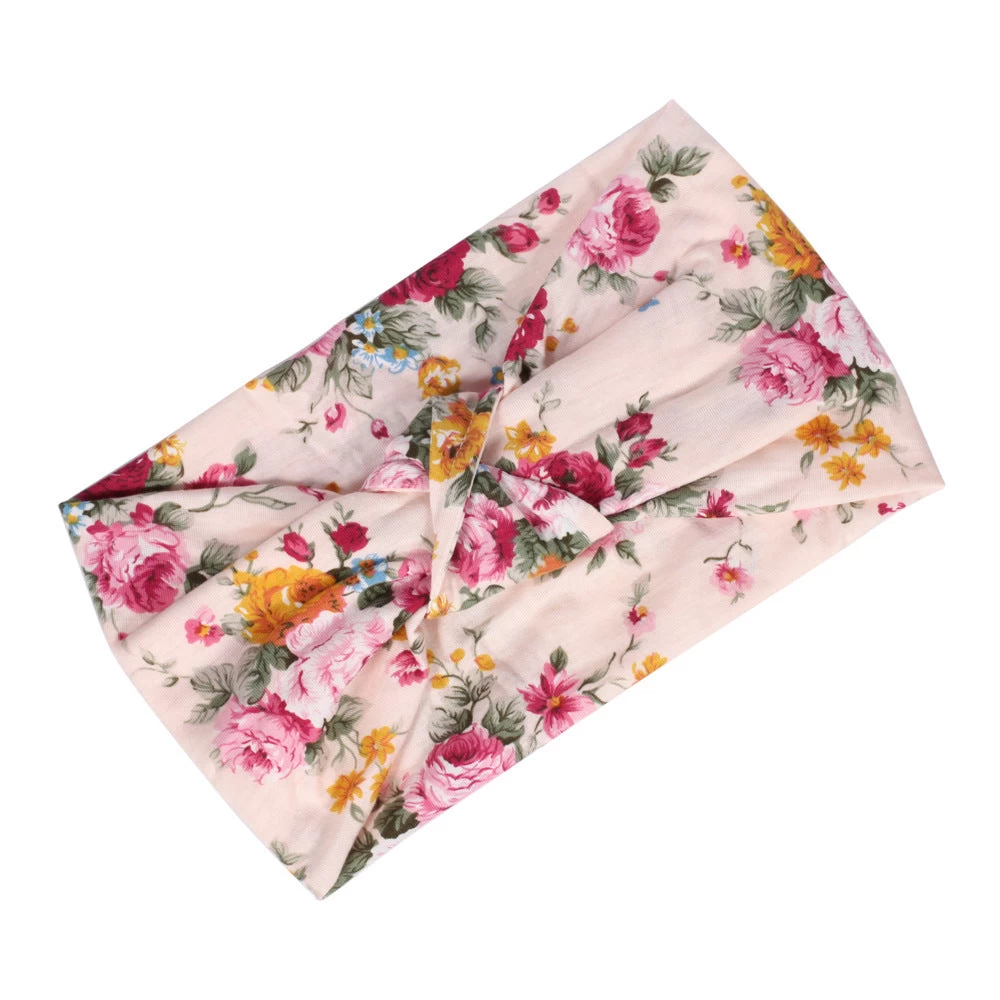 Knot Front Floral Patterned Bandanna Headband - Image 10