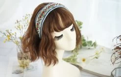 5.2cm-wide Bohemian Style Embroidered Pattern Headband