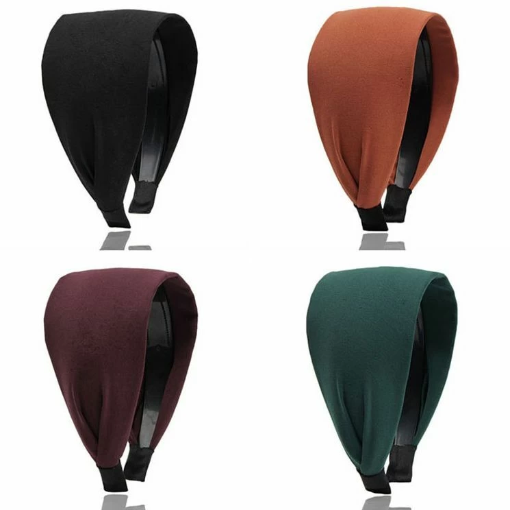 8cm Wide Plain Colour Headband - Image 2