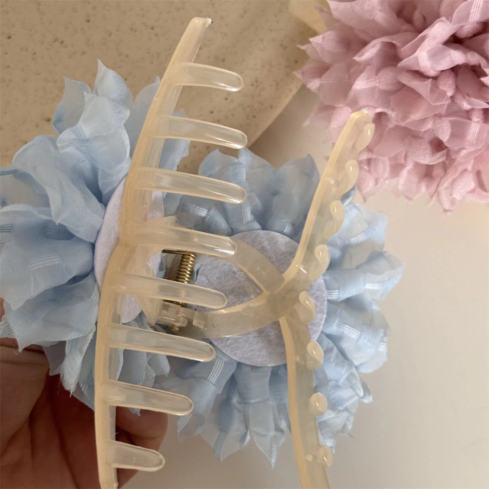 Chiffon Flowers Large Hair Claw - Image 5