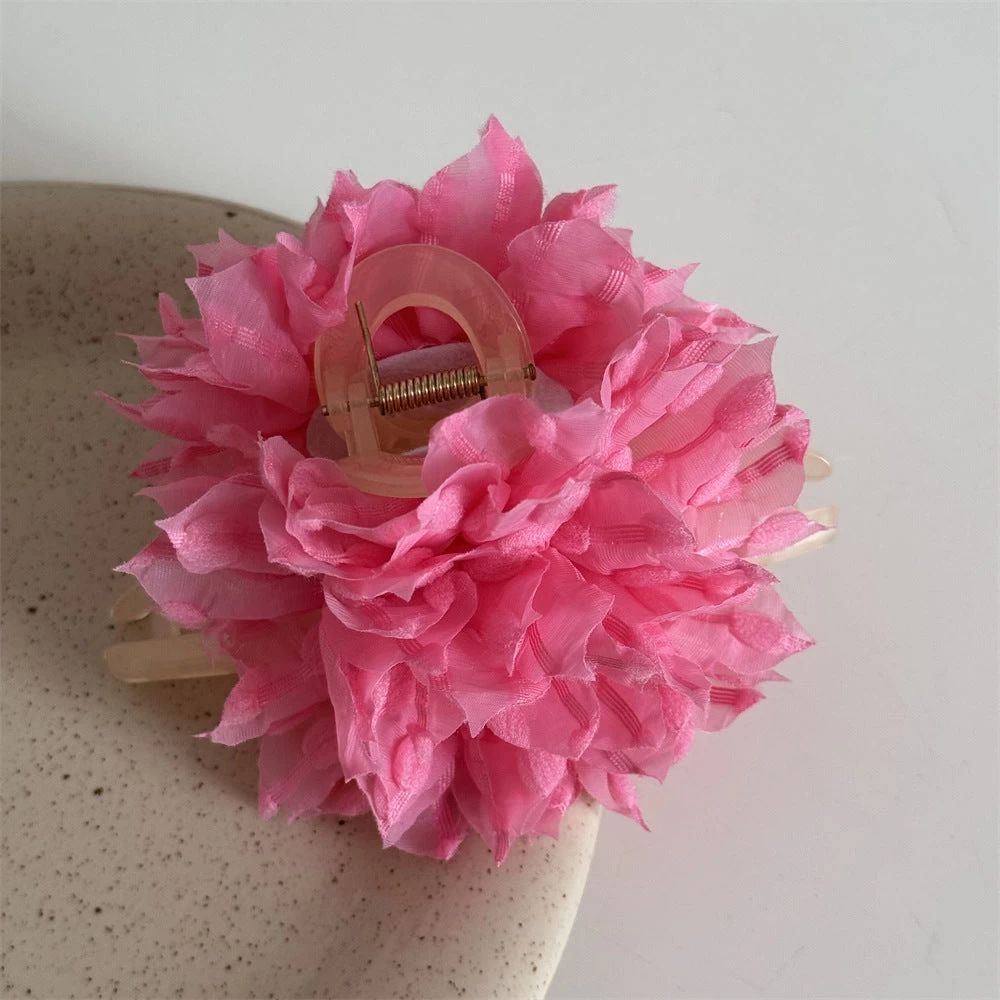 Chiffon Flowers Large Hair Claw - Image 7