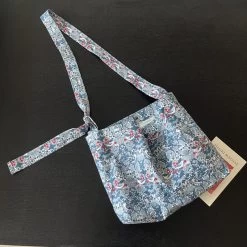 Strawberry Lover Liberty Cotton Small Tote Bag / Shoulder Bag