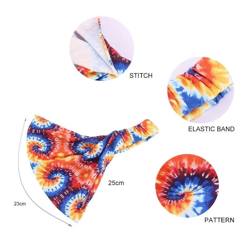 Ethnic Style Multi-coloured Bandanna Headband - Image 4