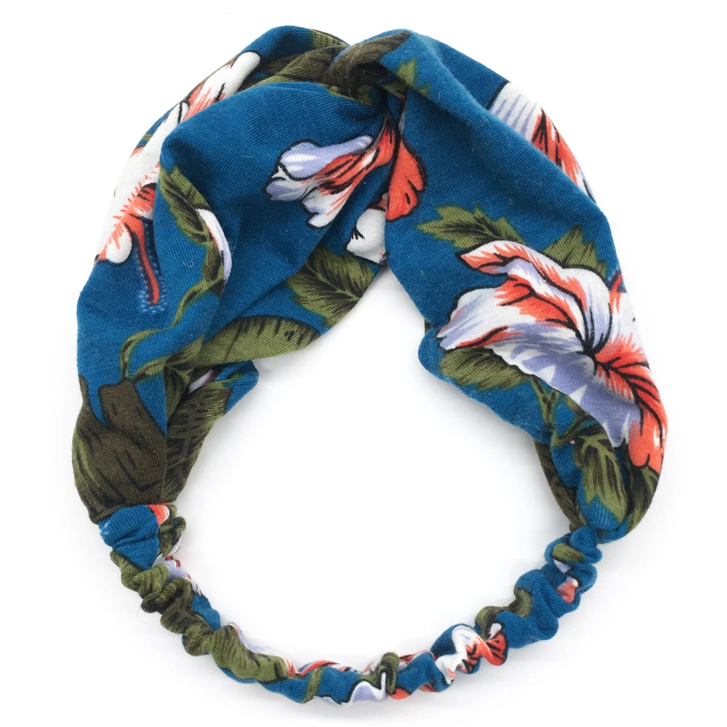 Printed Twist Front Cotton Elastic Headband - Image 8