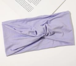 2-way Stretchy Jersey Cotton Headband In Plain Colours