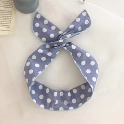 Polka Dots Cotton Twist Hair Scarf