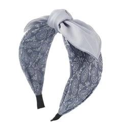 Paisley Patterned Headband With Bow