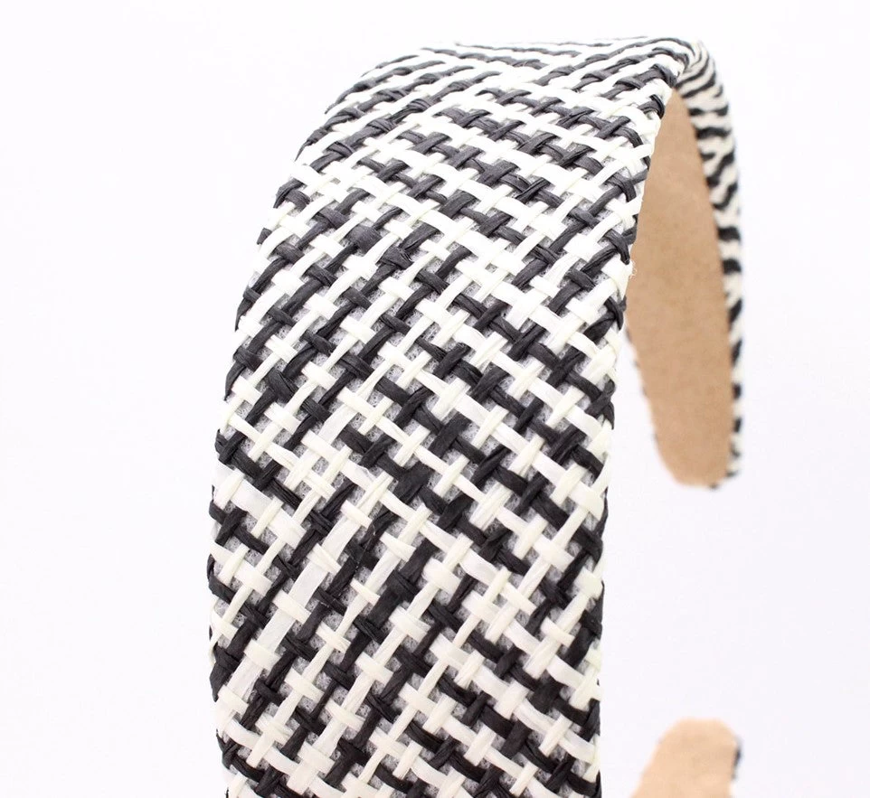 Raffia Straw Flat Rattan Headband - Image 5