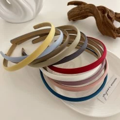 Bulk 1cm Wide Satin Headband 20-50 Pieces