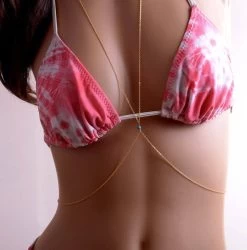 Green Stone Body Chain