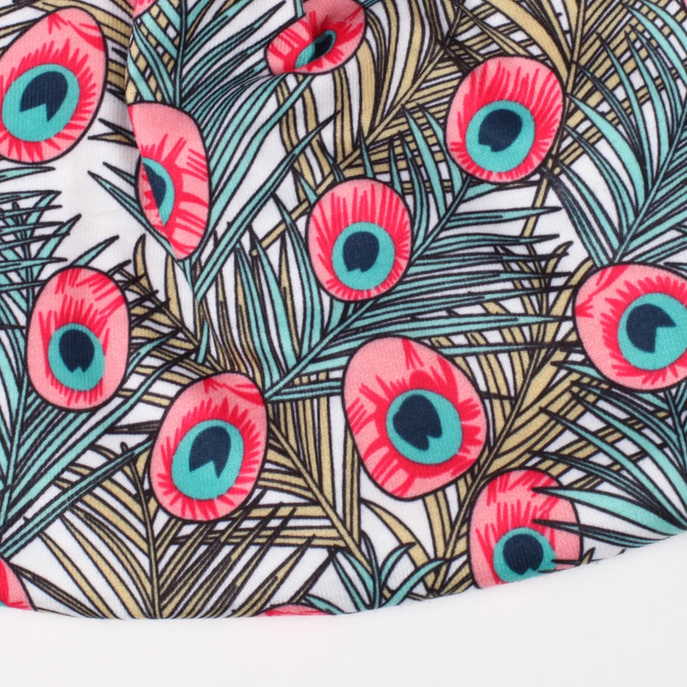 Multi-coloured Peacock Bandanna Headband - Image 6