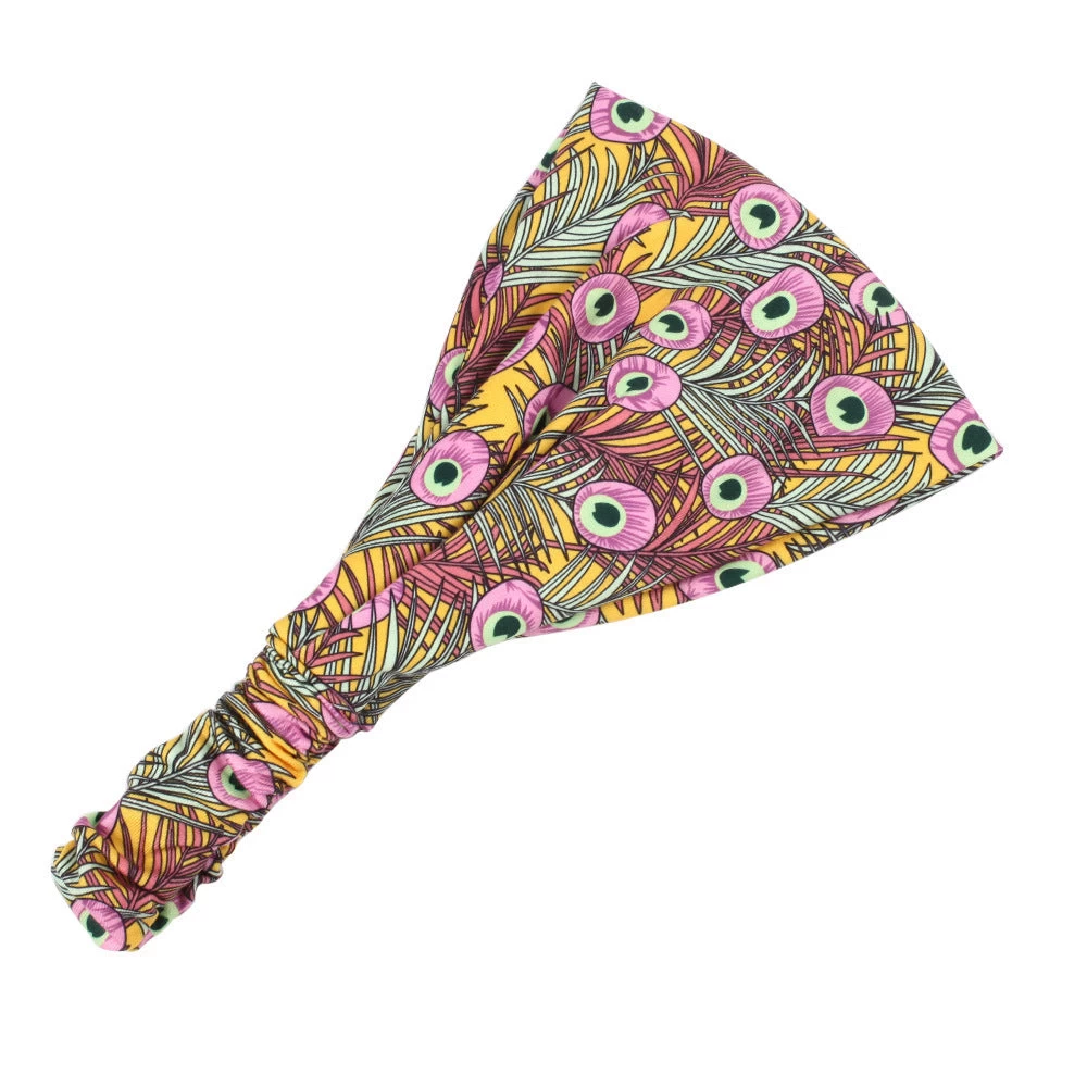 Multi-coloured Peacock Bandanna Headband - Image 11