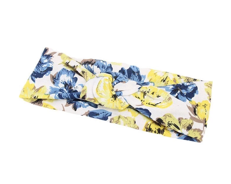 Floral Knot Front Stretch Headband - Image 3
