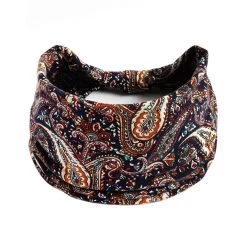 2-way Multi-coloured Paisley Print Knotted Bandanna Headband