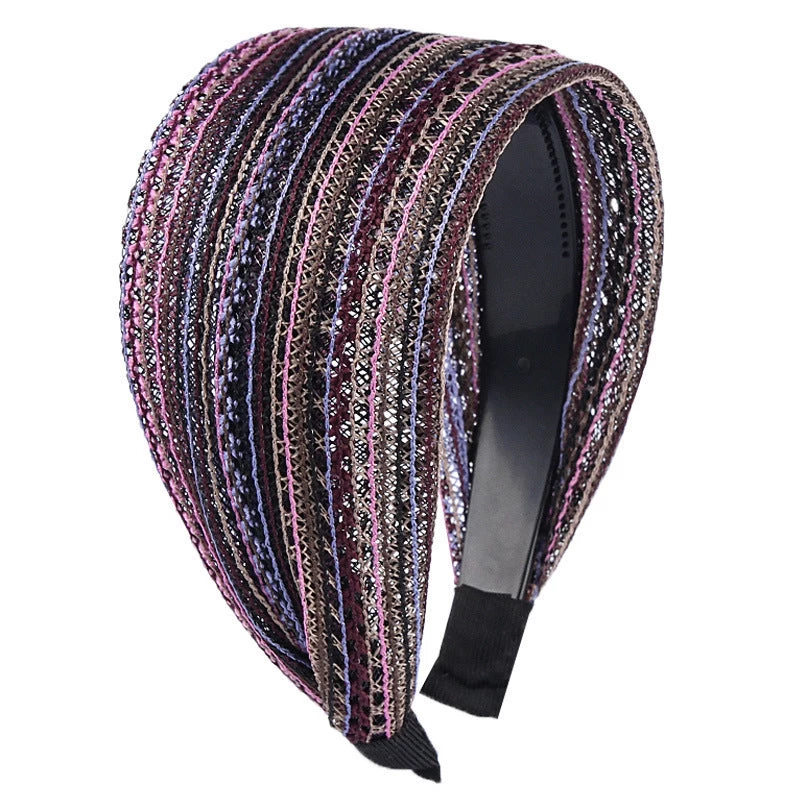8cm Wide Stitched Lace Headband - Image 4
