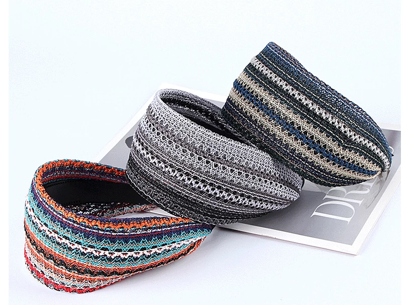 8cm Wide Stitched Lace Headband - Image 8