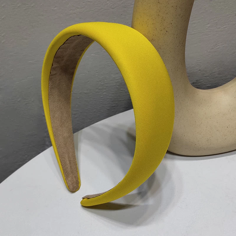 4cm-wide Thinly Padded Plain Colours Headband - Image 8