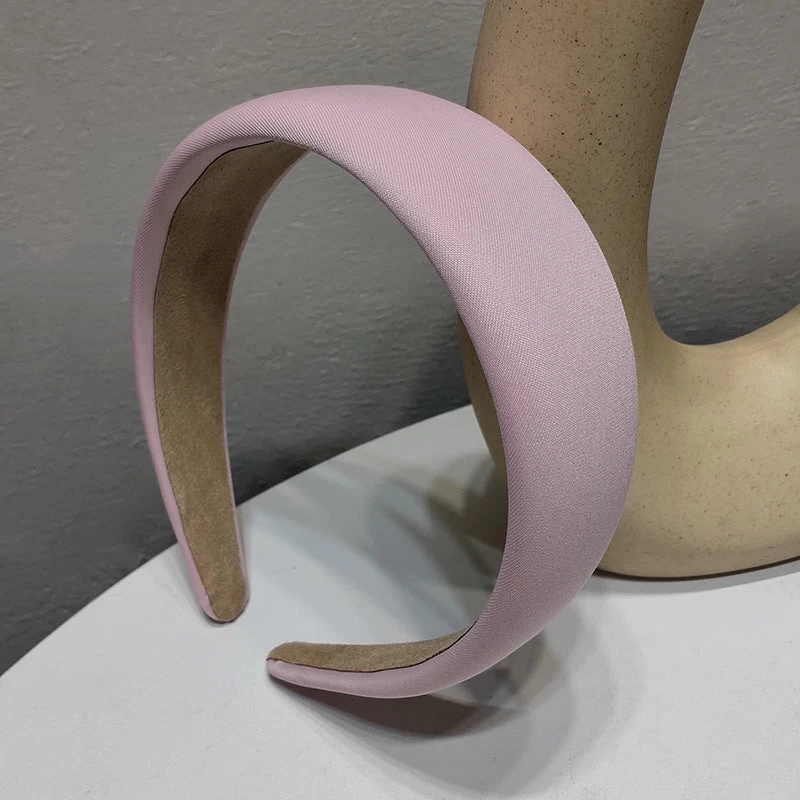 4cm-wide Thinly Padded Plain Colours Headband - Image 11