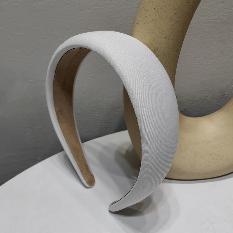 4cm-wide Thinly Padded Plain Colours Headband - Image 6