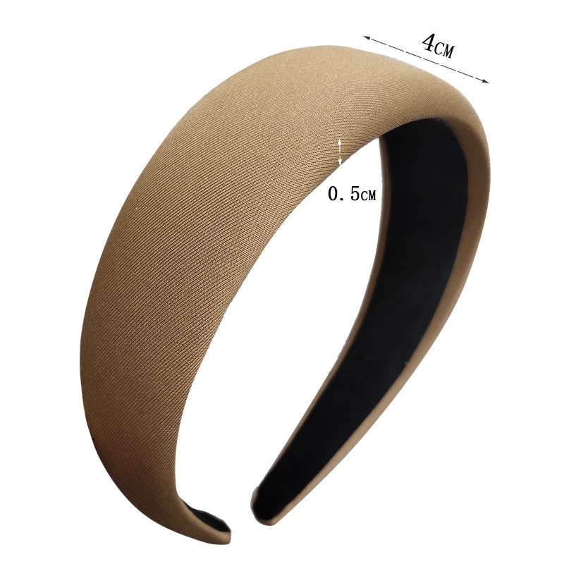4cm-wide Thinly Padded Plain Colours Headband - Image 3