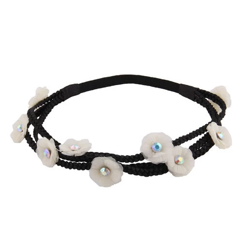 3-layer Chiffon Flowers Elastic Headband - Image 3