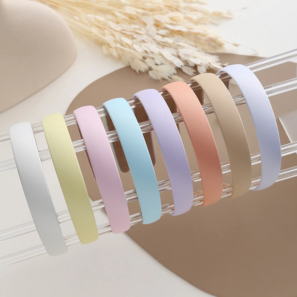 2cm Wide Matte Satin Headband - Image 2