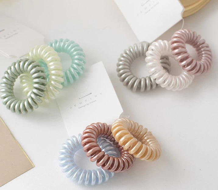 3-pack Small Coil Hair Ring - Image 2